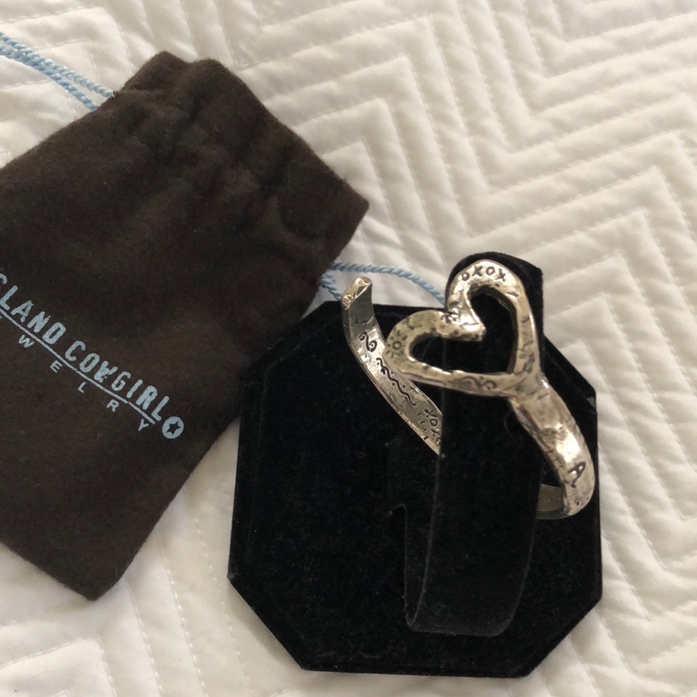 COPY - ISLAND COWGIRL STERLING  SILVER jewelry Heart cuff